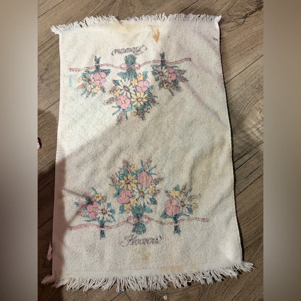 Vintage: Canon Cream Cotton Towel / for kitchen cloth or hand towel
